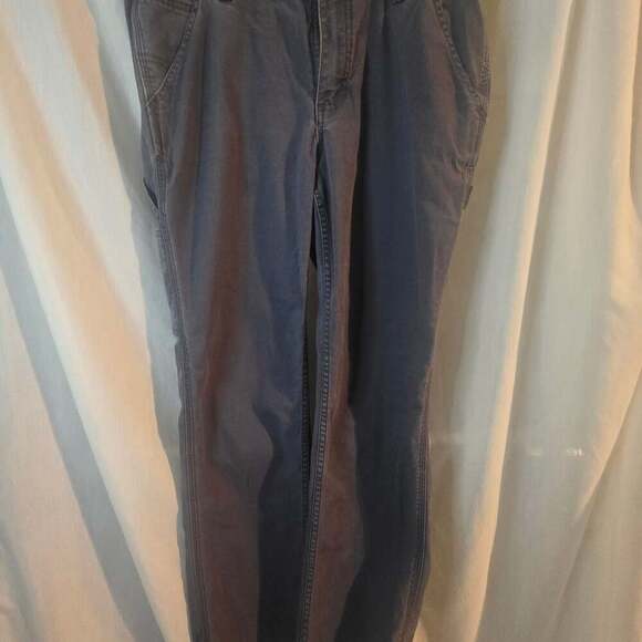 Carhartt Blue-Gray Work Pants woman's Size 12 Regular - Picture 1 of 9
